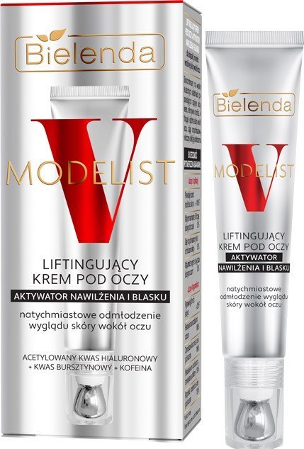Bielenda V-MODELIST liftingujący krem pod oczy - aktywator nawilżenia i blasku 15 ml