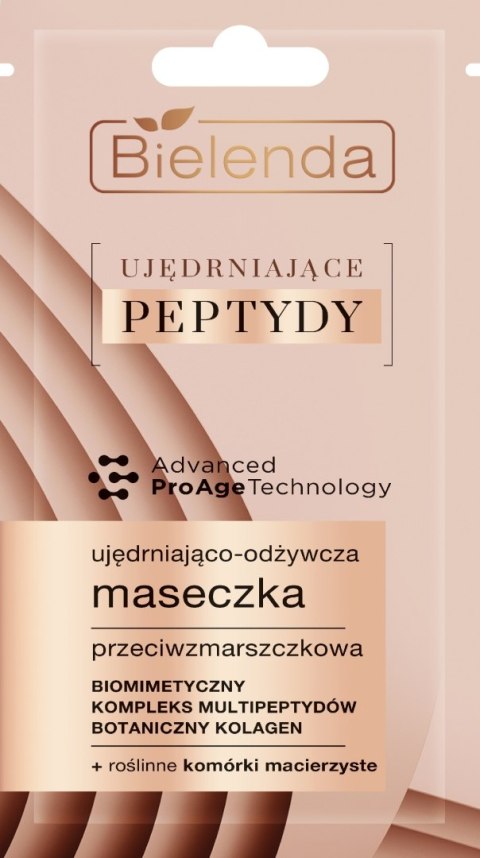 Bielenda ujędrniające Peptydy ujędrniająco-odżywcza maseczka przeciwzmarszczkowa 8 g