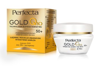 Perfecta Gold Q10 50+ krem przeciwzmarszczkowy na dzień i na noc 50 ml
