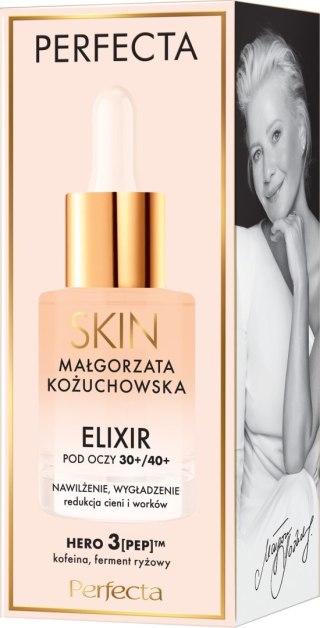 Perfecta Skin Małgorzata Kożuchowska 30+/40+ Elixir nawilżająco-wygładzający pod oczy i na powieki 15 ml
