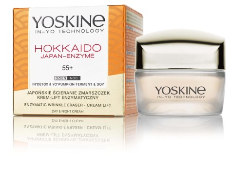 Yoskine Hokkaido Japan-Enzyme 55+ krem przeciwzmarszczkowy z peptydami i enzymami dyni 50 ml
