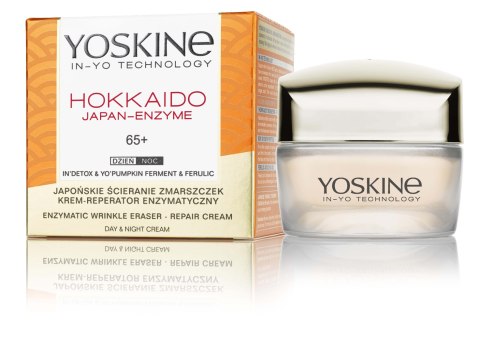 Yoskine Hokkaido Japan-Enzyme 65+ krem przeciwzmarszczkowy z peptydami i enzymami dyni 50 ml