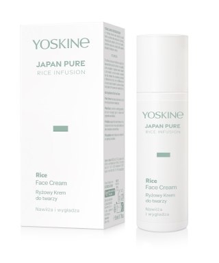 Yoskine Japan Pure Rice Infusion ryżowy krem do twarzy nawilżająco-wygładzający 50 ml