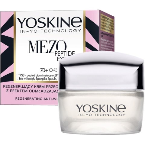 Yoskine Mezo Peptide Expert 70+ regenerujący krem przeciwzmarszczkowy z peptydami dzień/noc 50 ml