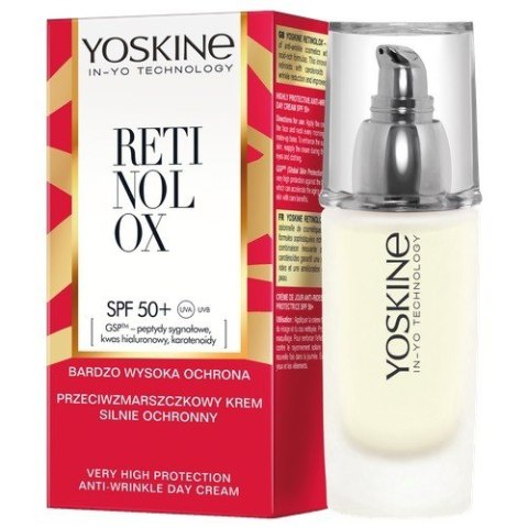 Yoskine Retinolox 50+ krem przeciwzmarszczkowy silnie ochronny SPF 50+ 30 ml