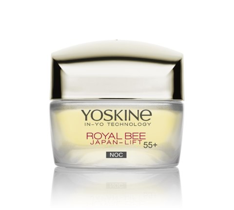 Yoskine Royal Bee Japan-Lift 55+ krem przeciwzmarszczkowy z peptydami na noc 50 ml