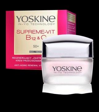 Yoskine Supreme Vit B12 & C 50+ regenerujący krem przeciwzmarszczkowy na noc 50 ml