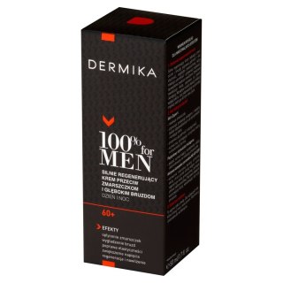 Dermika 100% for Men silnie regenerujący krem przeciw zmarszczkom i głębokim bruzdom 60+ dzień/noc 50 ml