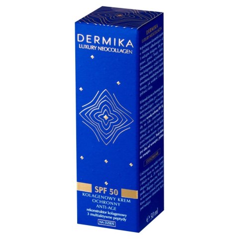 Dermika Luxury Neocollagen kolagenowy krem ochronny Anti-Age na dzień SPF 50 50 ml