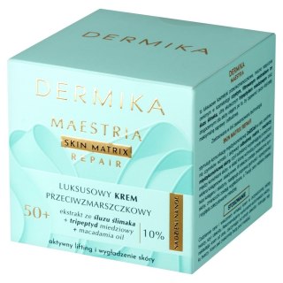 Dermika Maestria Skin Matrix Repair Luksusowy krem przeciwzmarszczkowy 50+ z ekstraktem ze śluzu ślimaka (10%) na dzień i noc 50