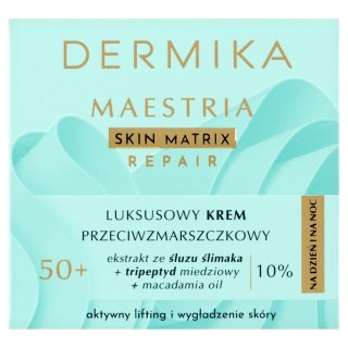 Dermika Maestria Skin Matrix Repair Luksusowy krem przeciwzmarszczkowy 50+ z ekstraktem ze śluzu ślimaka (10%) na dzień i noc 50