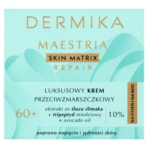 Dermika Maestria Skin Matrix Repair Luksusowy krem przeciwzmarszczkowy 60+ z ekstraktem ze śluzu ślimaka (10%) na dzień i noc 50