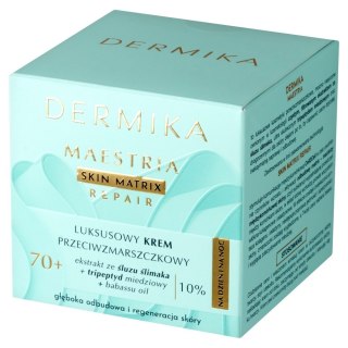 Dermika Maestria Skin Matrix Repair Luksusowy krem przeciwzmarszczkowy 70+ z ekstraktem ze śluzu ślimaka (10%) na dzień i noc 50