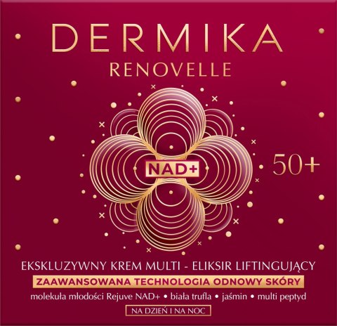 Dermika Renovelle ekskluzywny krem - multi eliksir liftingujący 50+ na dzień i na noc 50 ml