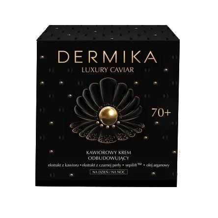 Dermika Luxury Caviar 70+ kawiorowy krem odbudowujący na dzień i noc 50 ml