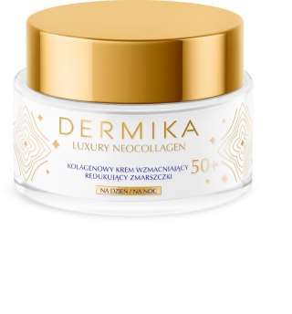 Dermika Luxury Neocollagen 50+ Kolagenowy krem wzmacniający redukujący zmarszczki na dzień i noc 50 ml