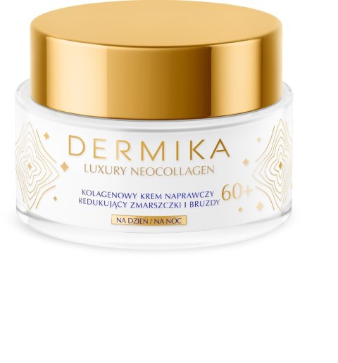Dermika Luxury Neocollagen 60+ Kolagenowy krem naprawczy redukujący zmarszczki i bruzdy na dzień i noc 50 ml