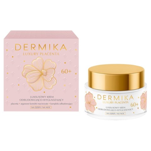 Dermika Luxury Placenta 60+ luksusowy krem odbudowująco - wygładzający na dzień i noc 50 ml
