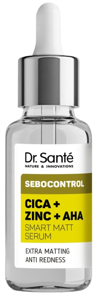 Dr. Santé Sebocontrol Inteligentne serum matujące Cica + Zinc + AHA 30 ml