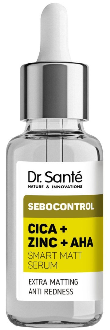 Dr. Santé Sebocontrol Inteligentne serum matujące Cica + Zinc + AHA 30 ml