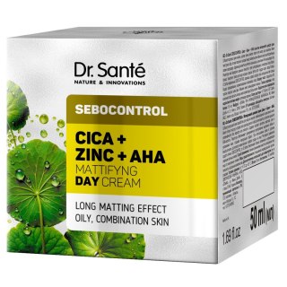 Dr. Santé Sebocontrol matujący krem na dzień Cica + Zinc + AHA 50 ml