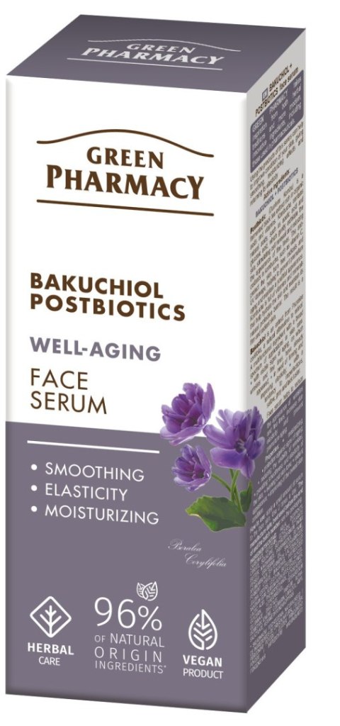 Green Pharmacy Bakuchiol + Postbiotyki przeciwstarzeniowe serum do twarzy 30 ml