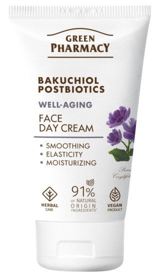 Green Pharmacy Bakuchiol + Postbiotyki przeciwstarzeniowy krem na dzień 50 ml