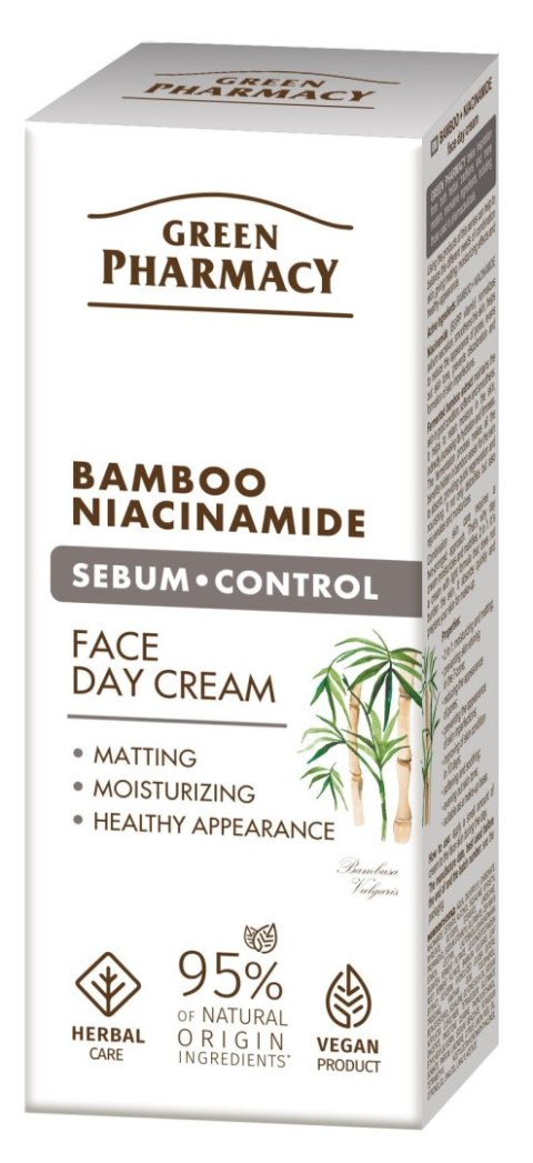 Green Pharmacy Bambus + Niacynamid krem do twarzy na dzień 50 ml