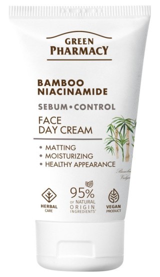 Green Pharmacy Bambus + Niacynamid krem do twarzy na dzień 50 ml