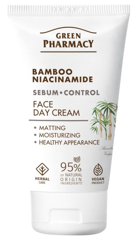 Green Pharmacy Bambus + Niacynamid krem do twarzy na dzień 50 ml