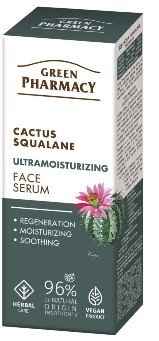 Green Pharmacy Kaktus + Skwalan ultranawilżające serum do twarzy 30 ml