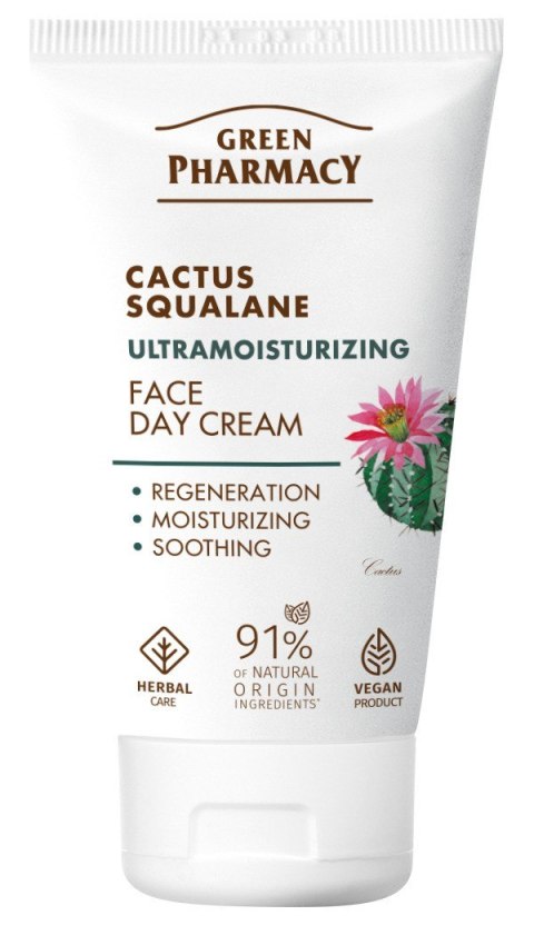 Green Pharmacy Kaktus + Skwalan ultranawilżający krem na dzień 50 ml