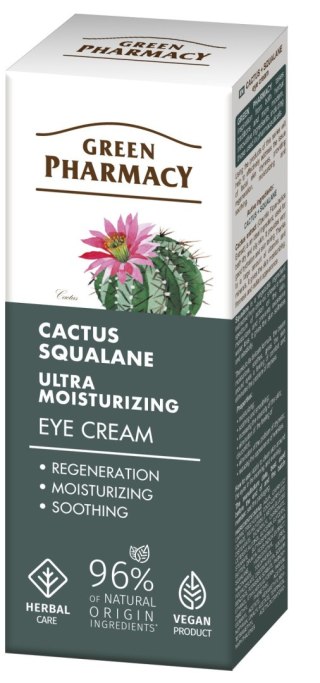 Green Pharmacy Kaktus + Skwalan ultranawilżający krem pod oczy 15 ml