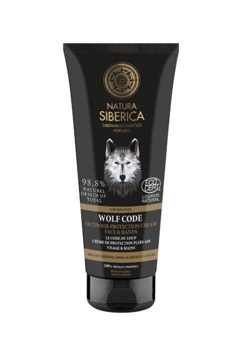 EUROBIOLAB Natura Siberica Men Ochronny Krem do twarzy i dłoni Wolf Code dla mężczyzn 80ml