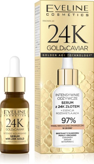 Eveline 24K Gold&Caviar serum odżywcze 18 ml
