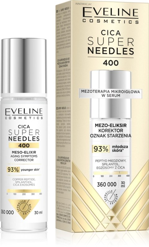 Eveline Cica Super Needles 400 Mezo-eliksir korektor oznak starzenia 30 ml