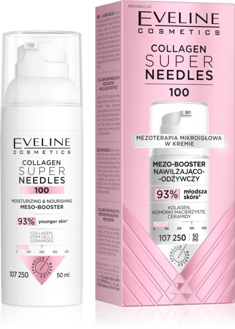 Eveline Collagen Super Needles 100 Mezo-booster nawilżająco odżywczy 50 ml