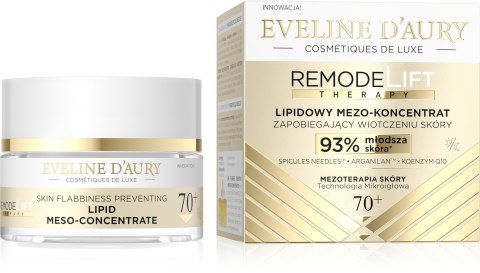 Eveline D`AURY Remodelift Therapy lipidowy Mezo-koncentrat zapobiegający wiotczeniu skóry 70+ na dzień i noc 50 ml