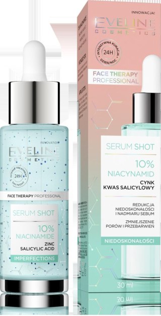 Eveline Face Therapy Professional serum Shot kuracja redukująca niedoskonałości - 10% niacynamid 30 ml