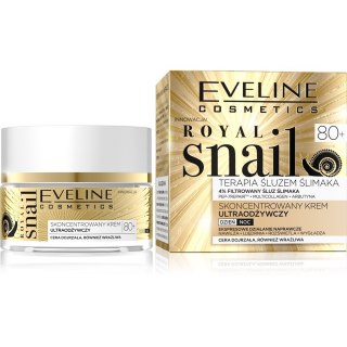 Eveline Royal Snail Skoncentrowany krem ultraodżywczy 80+ na dzień i noc 50 ml