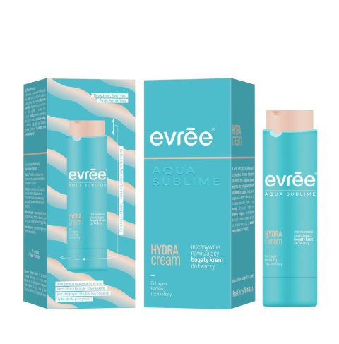 Evree Aqua Sublime bogaty krem do twarzy intensywnie nawilżający Hydra Cream 45 ml