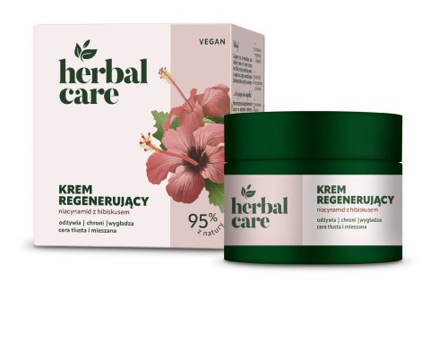 Farmona HERBAL CARE Vegan krem regenerujący z niacynamidem i Hibiskusem dla cery tłustej i mieszanej - na dzień i noc 50 ml