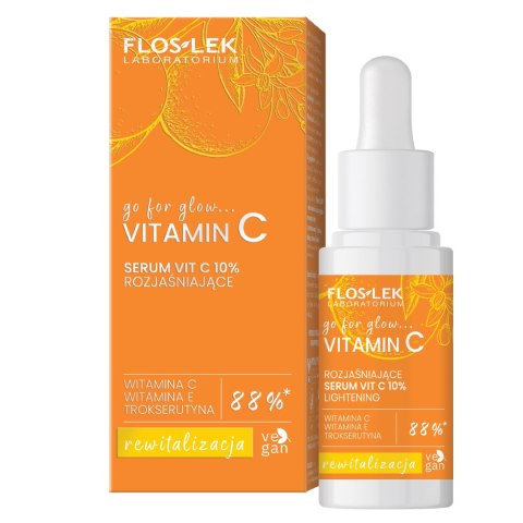 Floslek Go For Glow Witamin C serum Vit C 10%rozjaśniające 30 ml