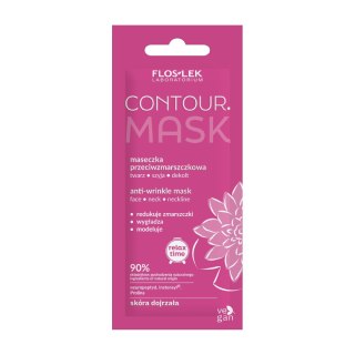 Floslek Relax Time maseczka przeciwzmarszczkowa Contour na twarz,szyję i dekolt 6 ml