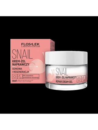 FLOS-LEK Floslek SNAIL Krem odbudowujący na dzień i na noc - 50 ml