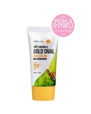 Lebelage krem do twarzy SPF 50+ przeciwzmarszczkowy - ślimak 70 ml
