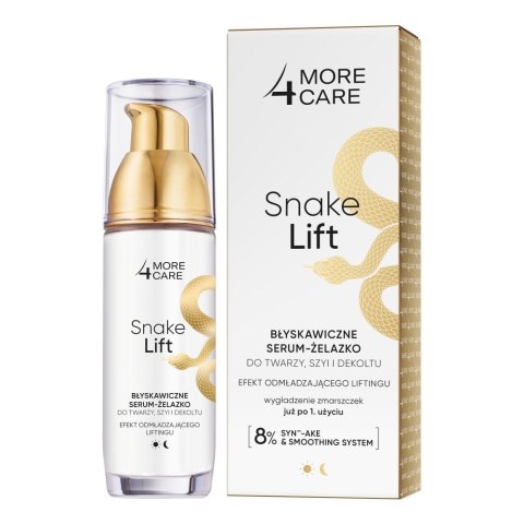 Long 4 Lashes More4Care Snake Lift Błyskawiczne serum-żelazko do twarzy,szyi i dekoltu 35 ml