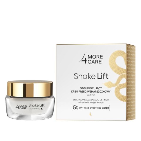 Long 4 Lashes More4Care Snake Lift odbudowujący krem przeciwzmarszczkowy na noc 50 ml