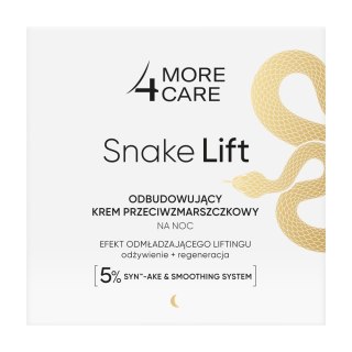 Long 4 Lashes More4Care Snake Lift odbudowujący krem przeciwzmarszczkowy na noc 50 ml