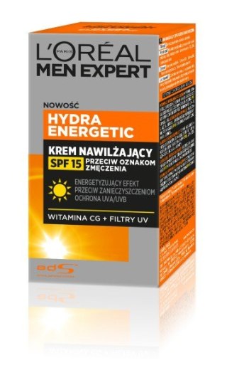 L'Oréal Paris Men Expert Hydra Energetic krem nawilżający przeciw oznakom zmęczenia SPF 15 50 ml